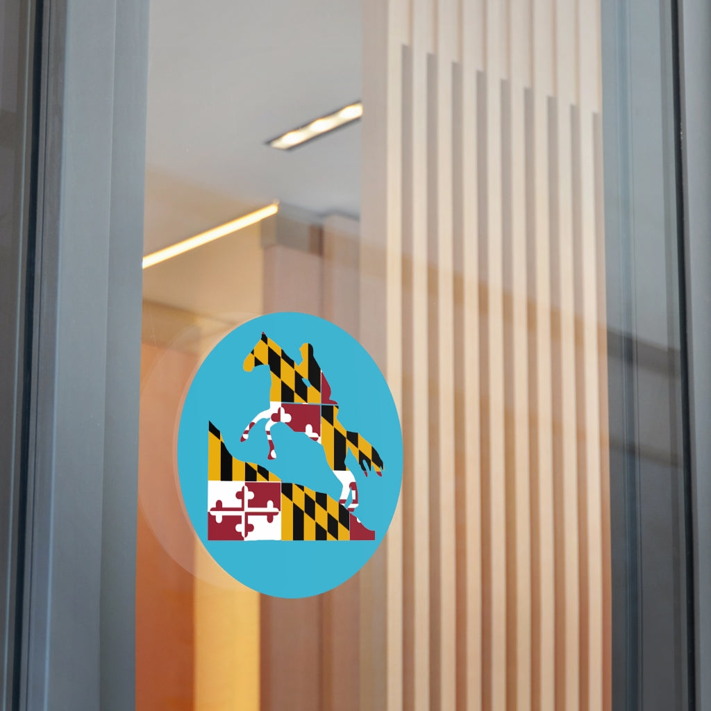 Maryland Round Vinyl Stickers