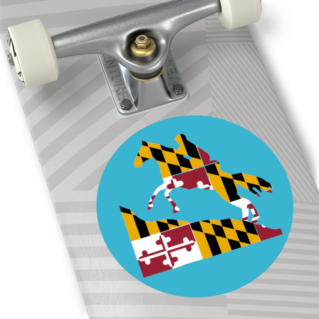 Maryland Round Vinyl Stickers