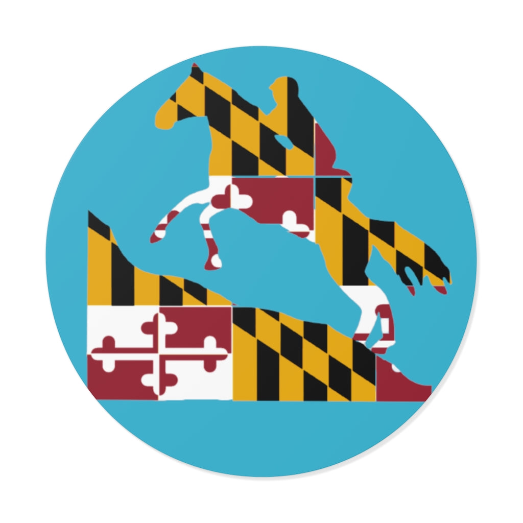 Maryland Round Vinyl Stickers
