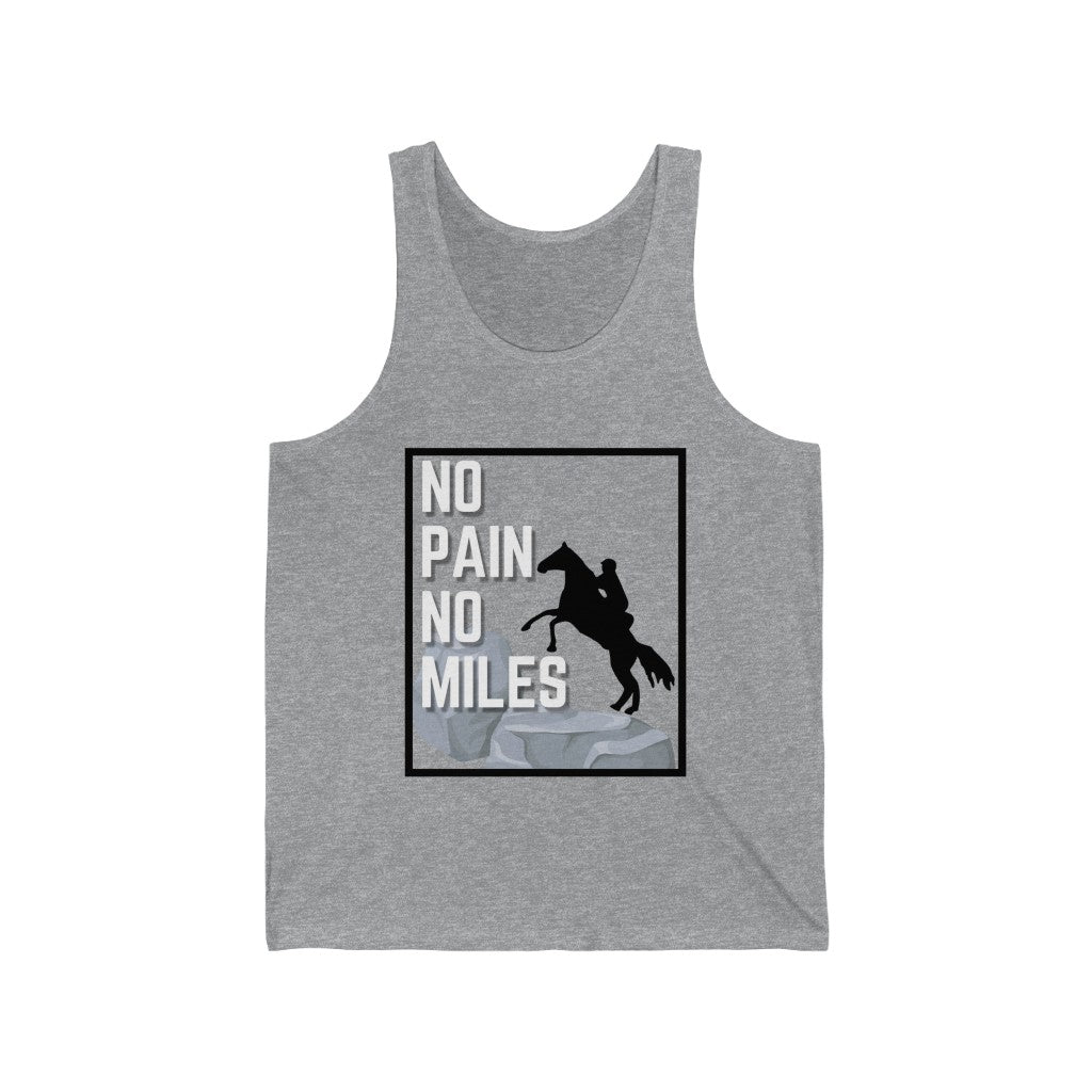 No Pain No Miles Unisex Jersey Tank