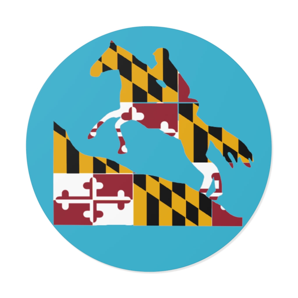 Maryland Round Vinyl Stickers