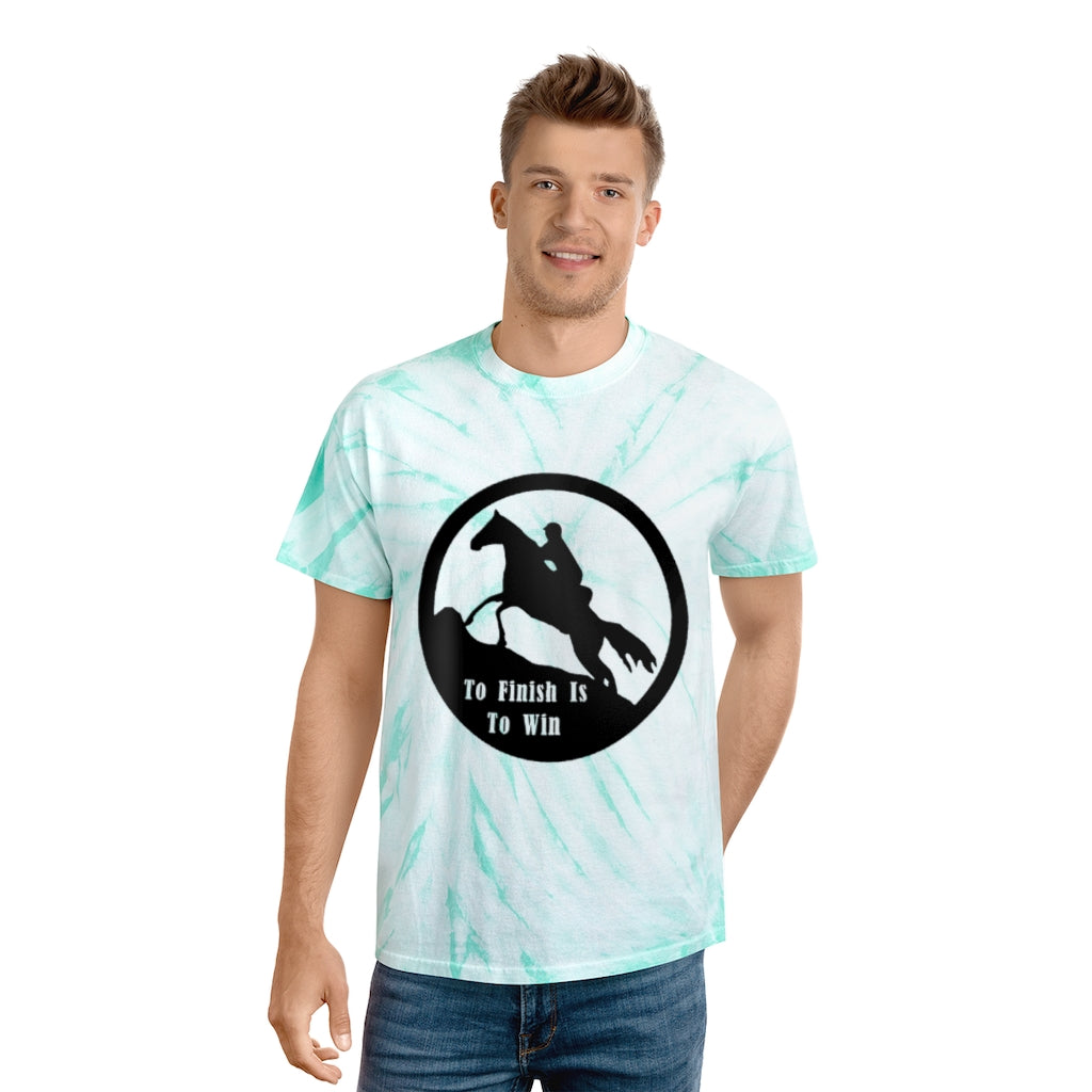 To Finish Is to Win. Endurance Rider. Horse Endurance. Tie-Dye Tee, Cyclone