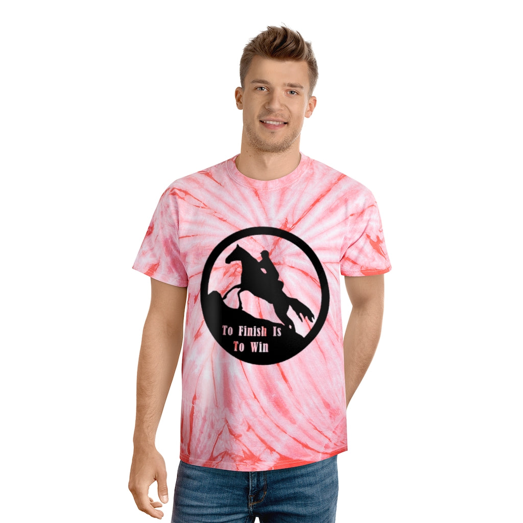 To Finish Is to Win. Endurance Rider. Horse Endurance. Tie-Dye Tee, Cyclone