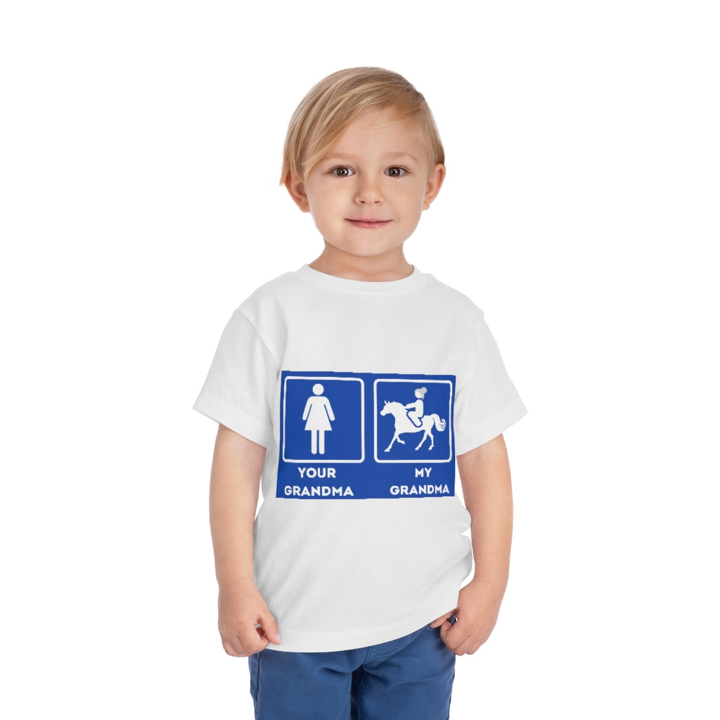 My Grandma Rider Toddler Short Sleeve Tee