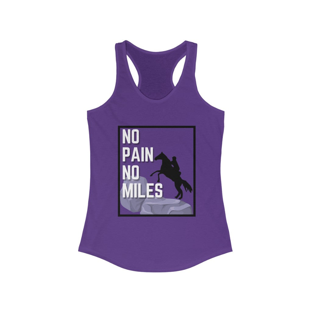 No Pain No Miles Women's Ideal Racerback Tank