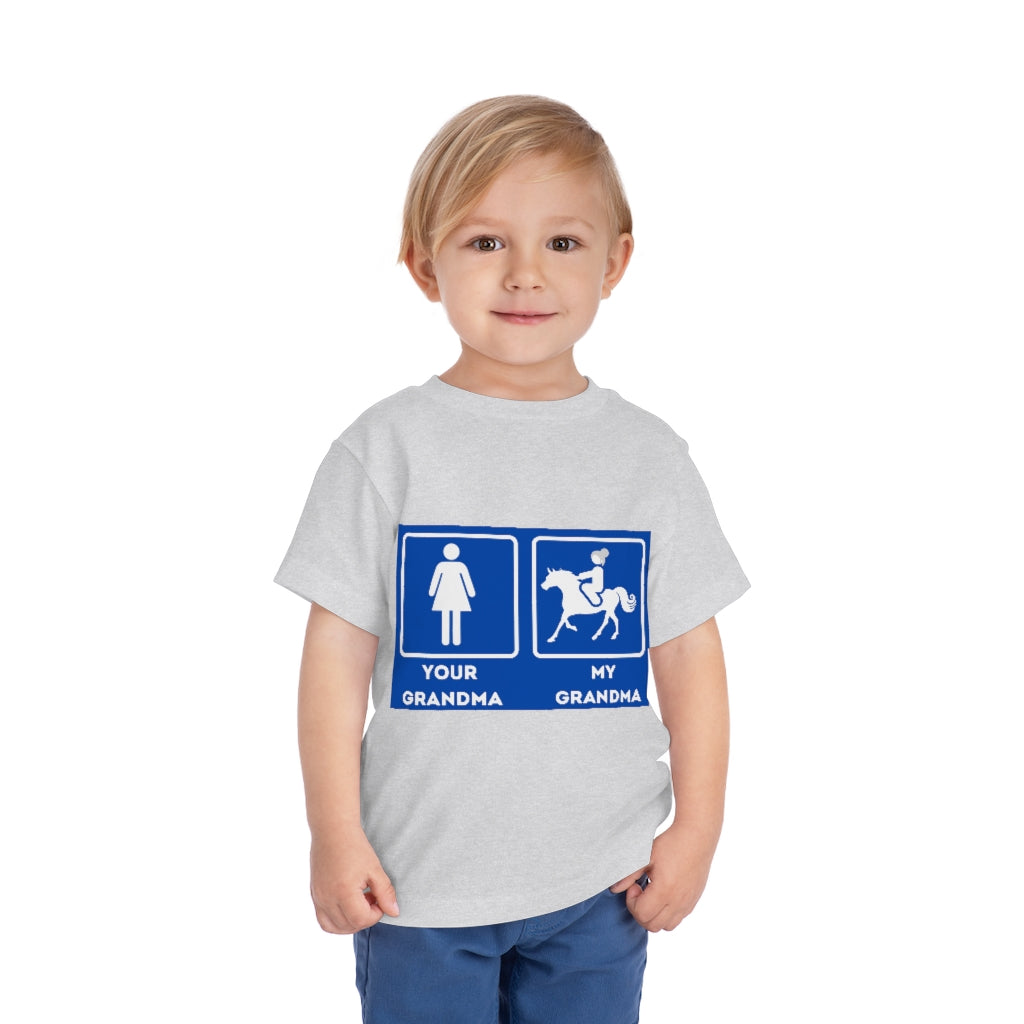 My Grandma Rider Toddler Short Sleeve Tee