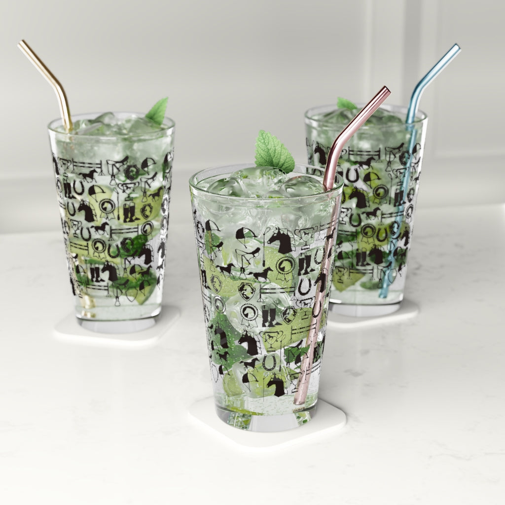 Horse Show Pint Glass, 16oz