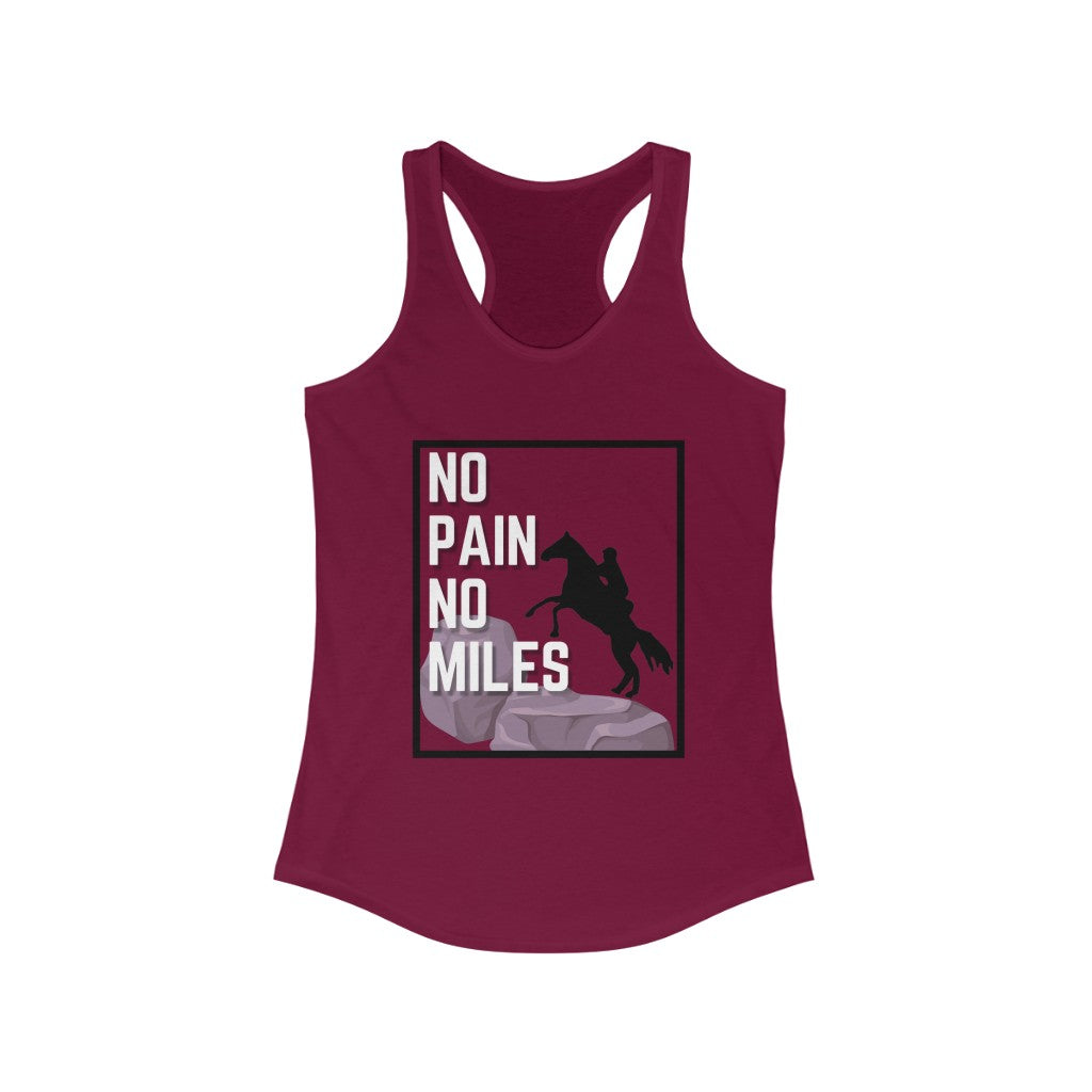No Pain No Miles Women's Ideal Racerback Tank