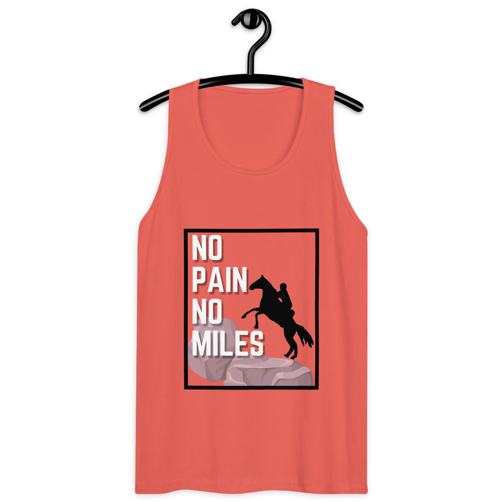 No Pain, No Miles Men’s premium tank top