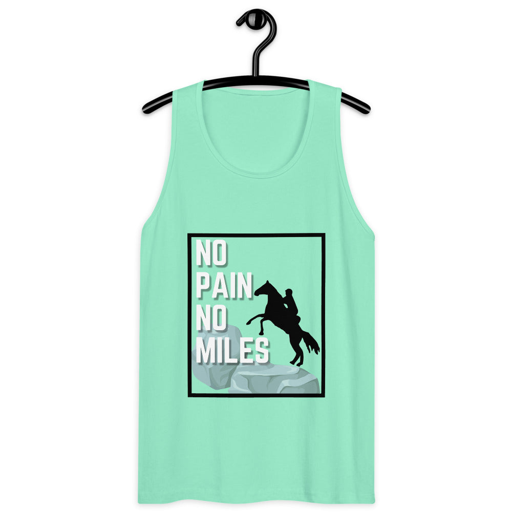 No Pain, No Miles Men’s premium tank top