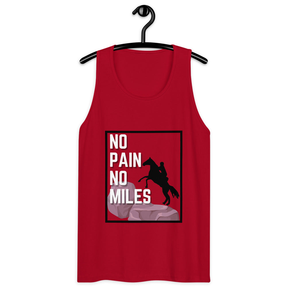 No Pain, No Miles Men’s premium tank top