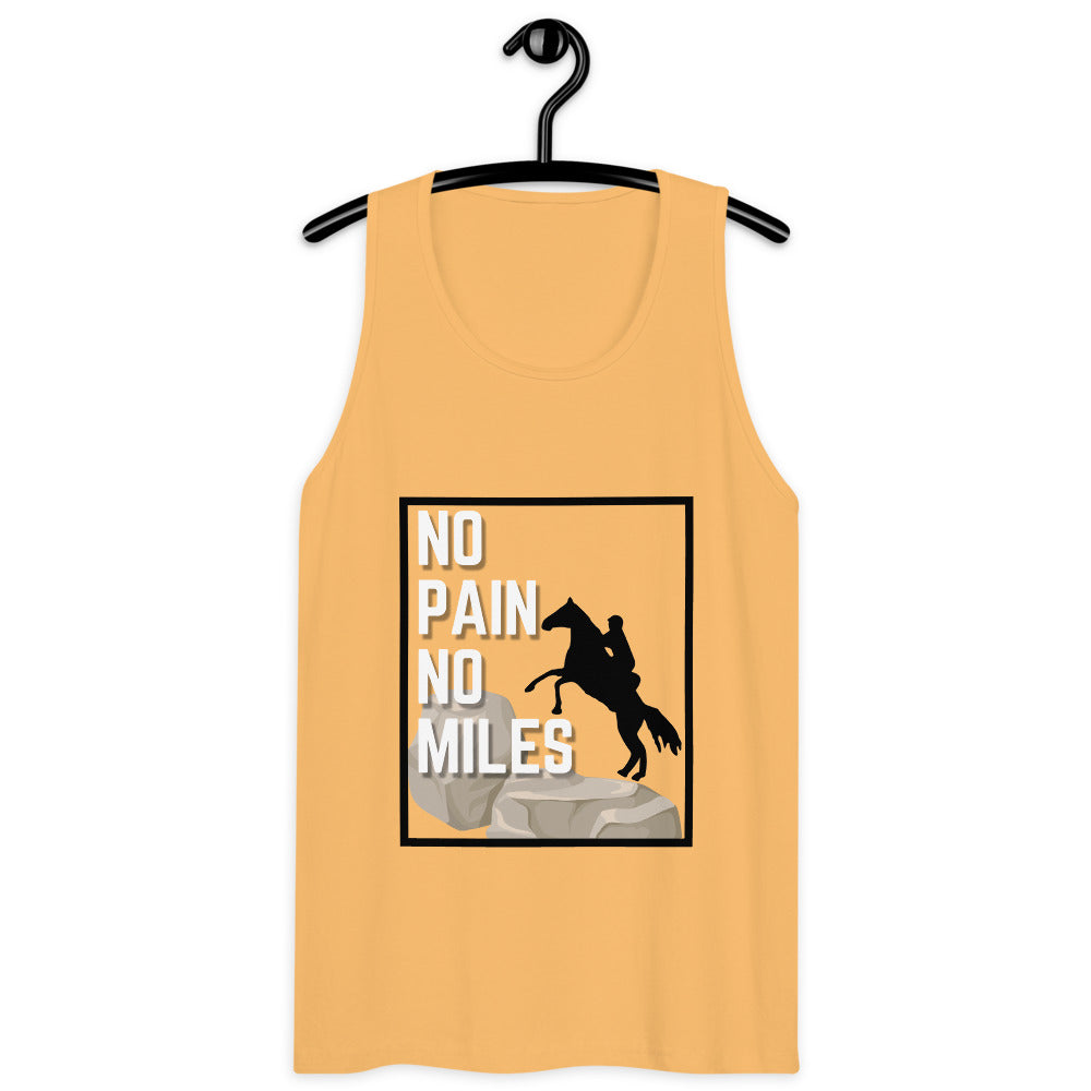 No Pain, No Miles Men’s premium tank top