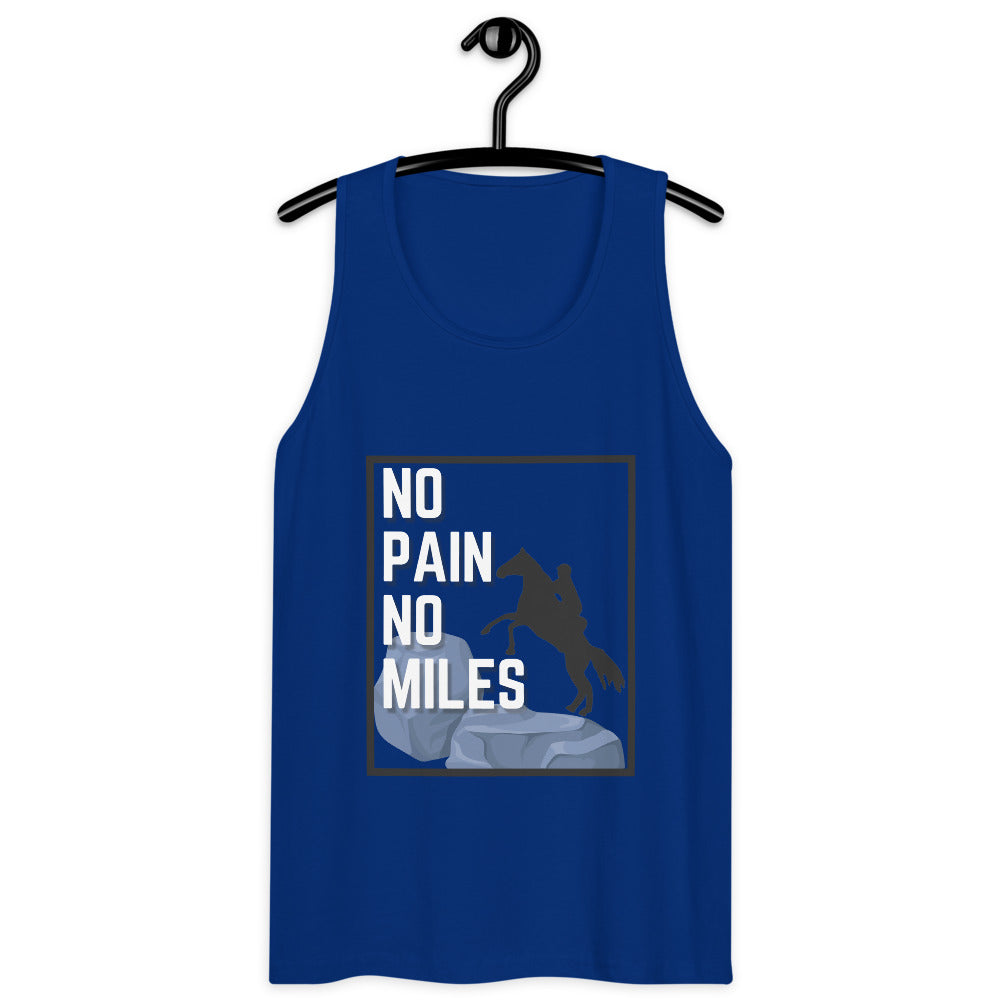 No Pain, No Miles Men’s premium tank top