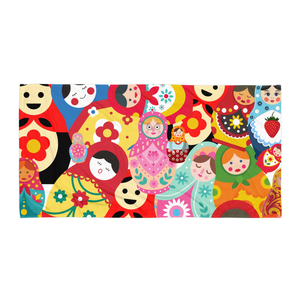 Russian Doll - Babushka - Nesting Doll Towel